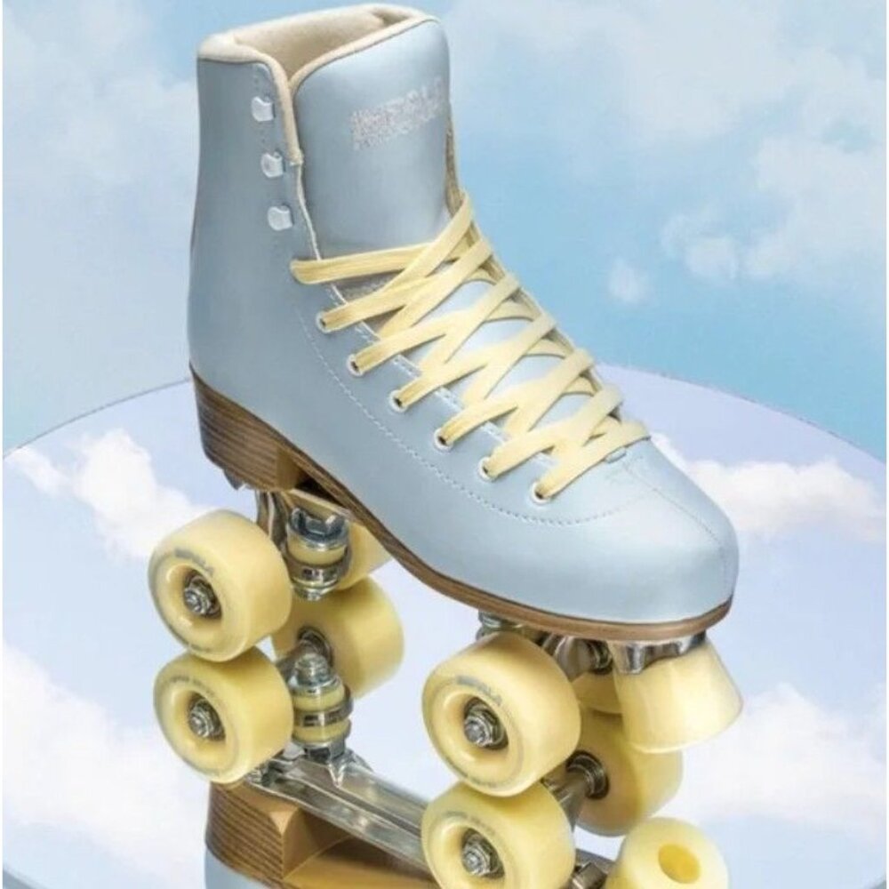 NIB Impala Quad Roller Skates Sky Blue Yellow US 9 EU 40